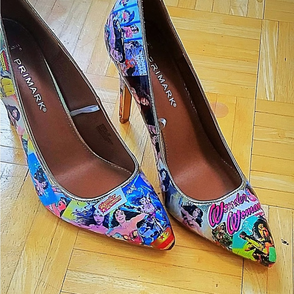 Primark Multicolor Comic Print Heels